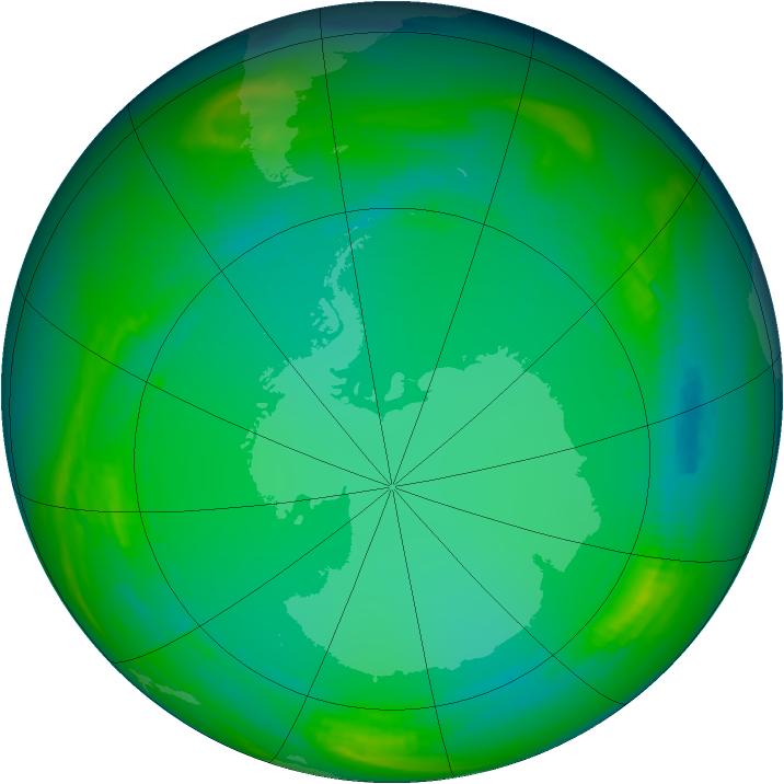 Ozone Map 1984-07-11